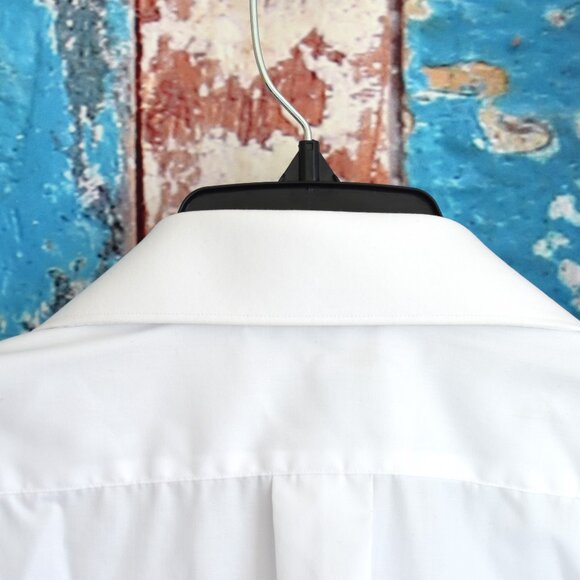 Men's Yorkshire VI Dress Shirt Long Sleeve Button Up SIZE 16 White - Picture 9 of 12